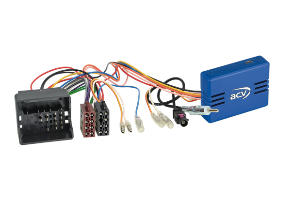 ISO/CAN-BUS KIT MERCEDES 40 PIN QUADLOCK (FM-RADIO/TÆNDNING/LYS/BAK-GEAR/SPEED)