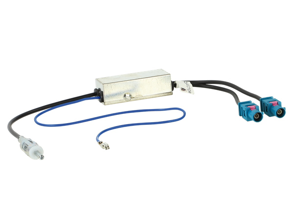 CALEARO 2 X FAKRA (HAN) TIL DIN (HAN) 12V PHANTOM ADAPTOR