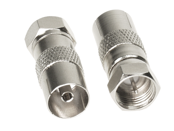 TV ADAPTER COAX (HUN) TIL (F-PLUG HAN)