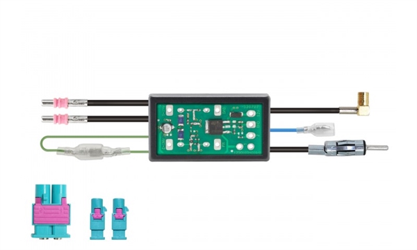 ANTENNE SPLITTER DAB/DAB+ TIL PHANTOM ANTENNER DOBB FAKRA TIL DIN/SMB MED ANTENNE DIVERSETY