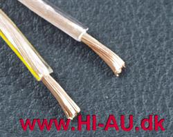 HØJT.KABEL 2X2,5MM² TRANSP. METER MÅL