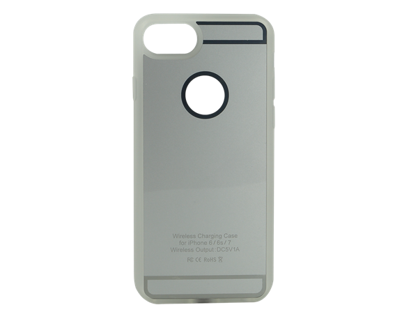 INBAY® OPLADNINGS COVER IPHONE 6/6S/7 SØLV