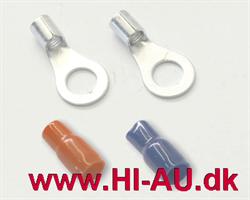 RINGTERMINAL 10MM2 4 STK 8,5MM 2 RØDE 2 BLÅ