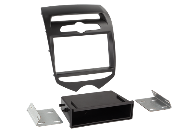 DOBBEL DIN RAMME HYUNDAI IX20 2010> til MANUEL KLIMA MAT SORT