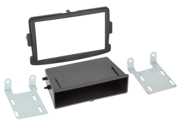 DOBBELT DIN RAMME DACIA. SORT