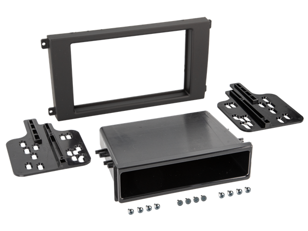2 DIN RAMME PORSCHE Cayenne 2002-10 SORT M/AFLÆGGERUM (INSTALL KIT)