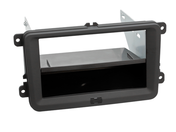 DOBBEL DIN RAMME VW/SKODA SOFT TOUCH MED PLADS TIL MIKROFON