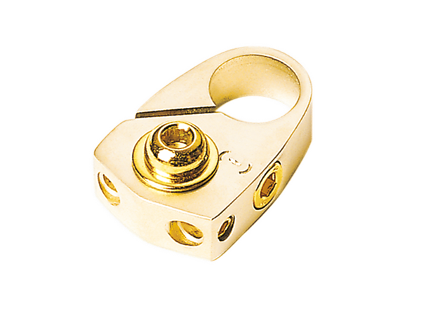 ACV MINUS POL GULD 2 x 10 mm² OG RINGKABELSKO TILSLUTNING