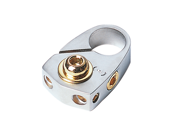 ACV MINUS POL SØLV 2 x 10 mm² OG RINGKABELSKO TILSLUTNING