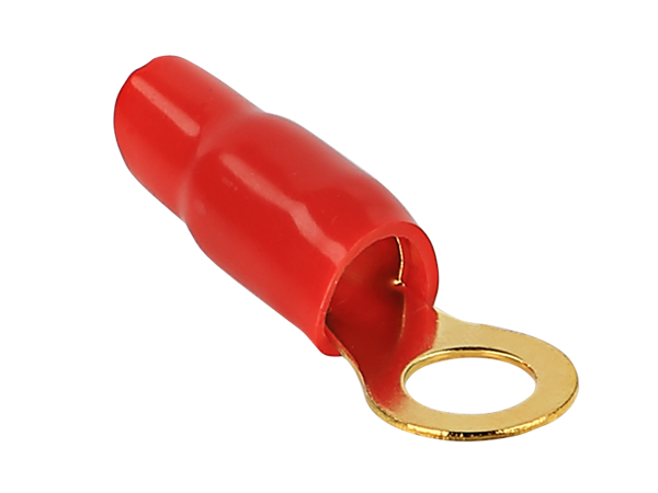 RINGKABELSKO 6 MM2 RØD M8 (GULD)