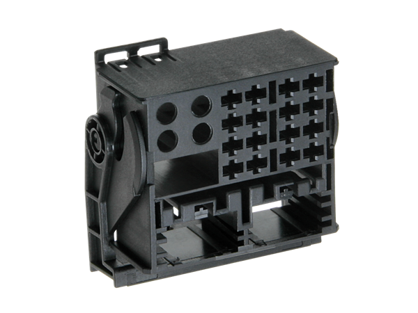 16/40 POLET QUAD-LOCK HUN, UDEN KONTAKTER. (INDBYGGET LÅS TIL MOST STIK)