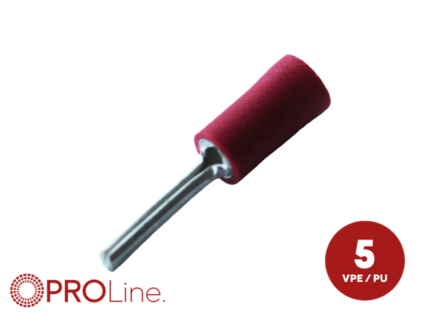 STIFT KABELSKO RØD 0,5-1,5MM² (5 STK. I BLISTER)