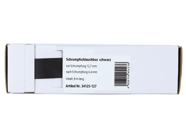 SORT KRYMPEFLEX Ø 12,7mm  8 meter