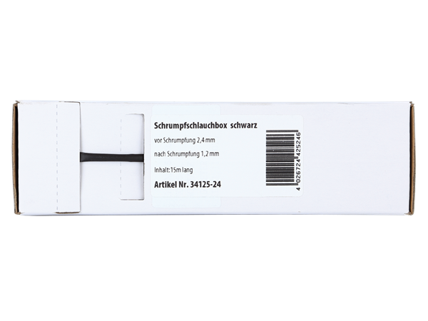 SORT KRYMPEFLEX Ø 2,4mm  15 meter