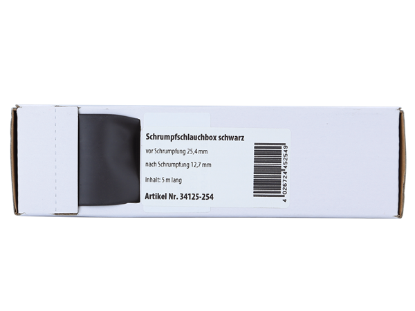 SORT KRYMPEFLEX Ø 25,4mm  5 meter