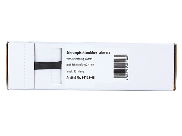 SORT KRYMPEFLEX Ø 4,8mm  12 meter