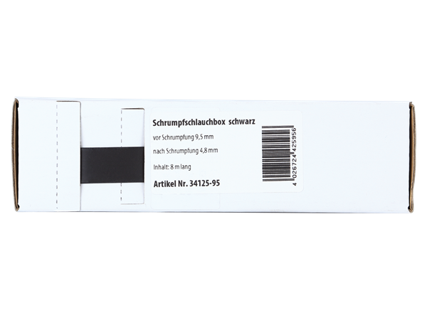 SORT KRYMPEFLEX Ø 9,5mm  8 meter