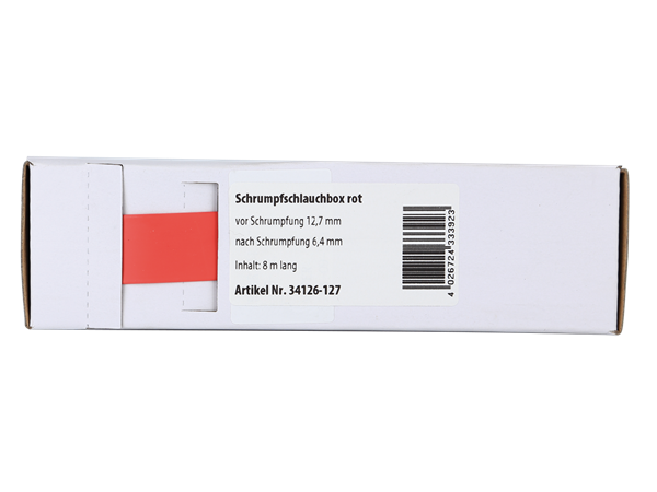 RØD KRYMPEFLEX Ø 12,7mm  8 meter