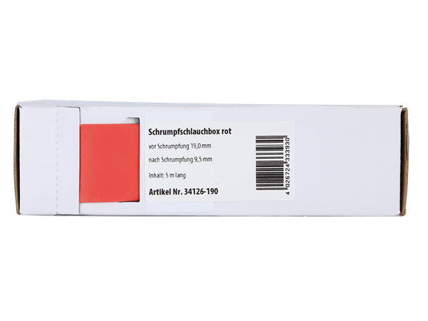 RØD KRYMPEFLEX Ø 19mm  5 meter