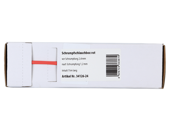 RØD KRYMPEFLEX Ø 2,4mm  15 meter