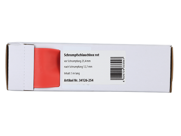 RØD KRYMPEFLEX Ø 25,4mm  5 meter