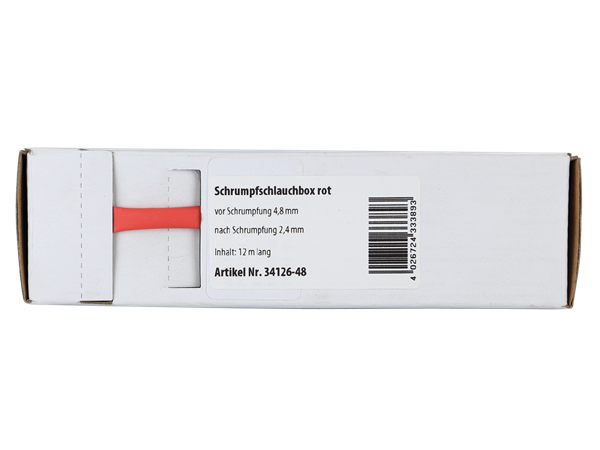 RØD KRYMPEFLEX Ø 4,8mm  12 meter