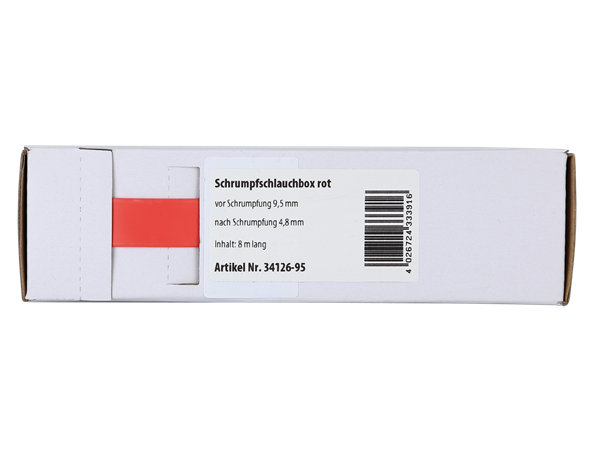 RØD KRYMPEFLEX Ø 9,5mm  8 meter