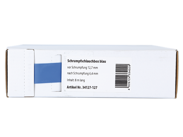 BLÅ KRYMPEFLEX Ø 12,7mm  8 meter