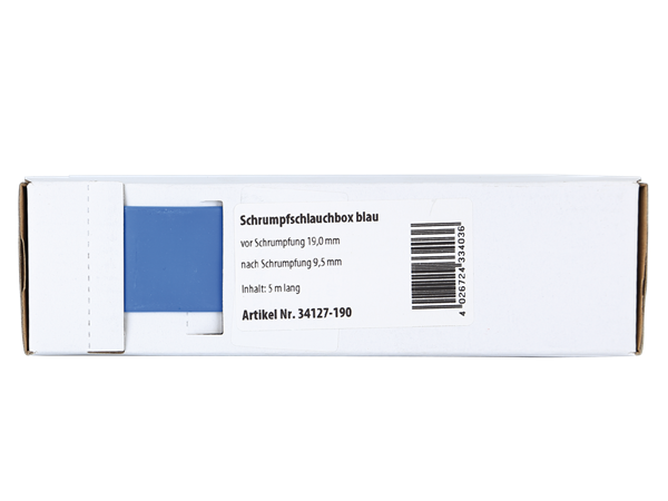 BLÅ KRYMPEFLEX Ø 19mm  5 meter