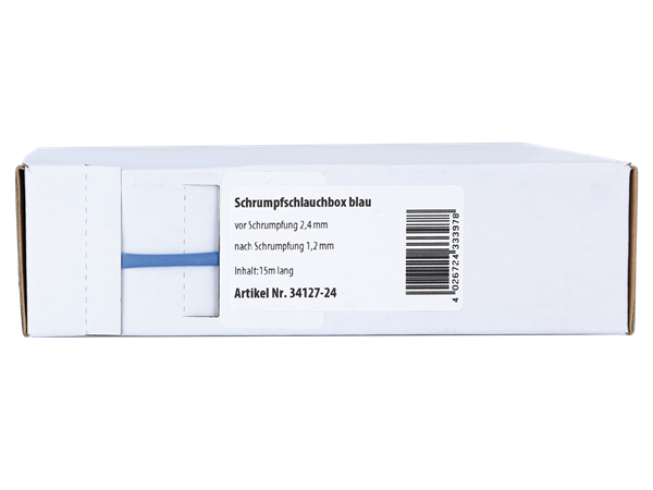 BLÅ KRYMPEFLEX Ø 2,4mm  15 meter
