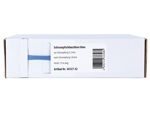 BLÅ KRYMPEFLEX Ø 3,2mm  15 meter