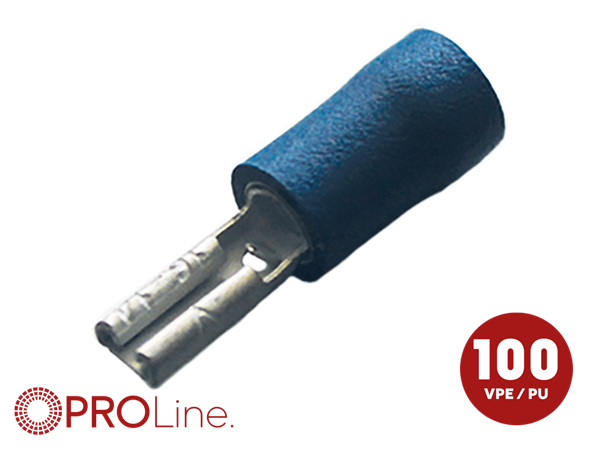 KABELSKO 2,8MM BLÅ HUN 1,5-2,5MM² 100 STK