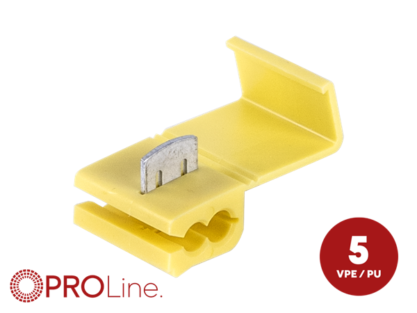 STRØMTYV GUL 4,0mm²-6,0mm² 5 STK I BLISTER