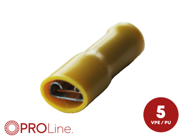 KABELSKO 6,3MM HUN FULD ISOLERET 4,0-6,0MM² 5 STK I BLISTER