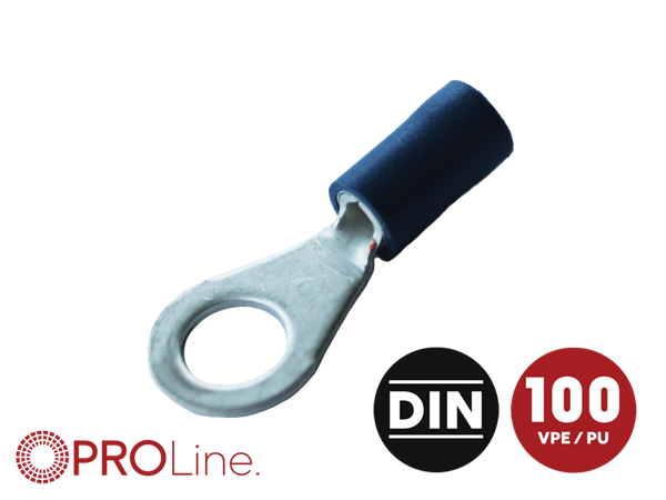 RINGKABELSKO 8MM BLÅ 1,5-2,5MM² 100 STK