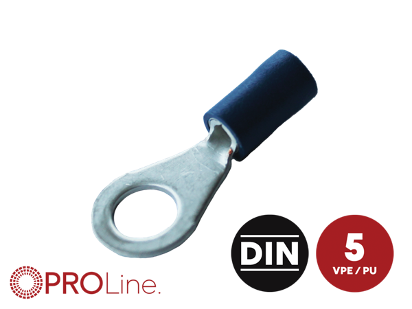 RINGKABELSKO 8MM BLÅ 1,5-2,5MM² 5 STK I BLISTER