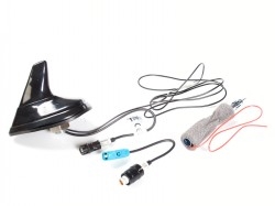 Shark Antenne AM/FM aktiv, Piano sort