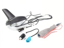 Shark Antenne AM/FM aktiv, Mat sort