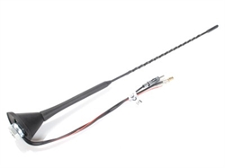 16V Antenne DAB/FM aktiv 76° MED DIN(M)/SMB(F) STIK