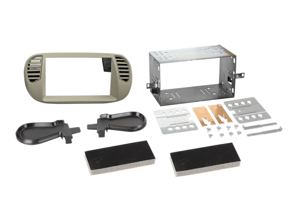 PROFF.2DIN FIAT 500, PEARL GREY M/FAST LUFT