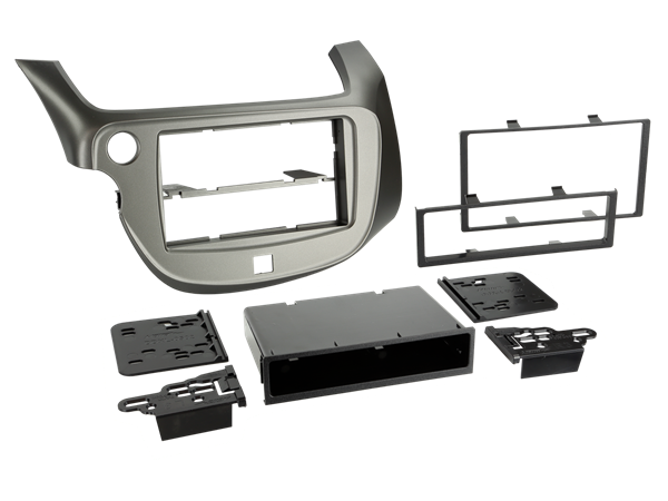 2DIN RADIORAMME HONDA JAZZ 2009> SØLV