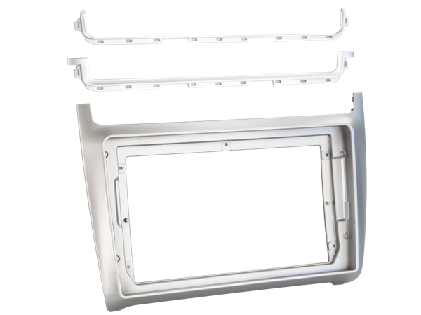 RADIORAMME TIL 9" SKÆRM VW POLO 6R 2009 > 2014 SØLV