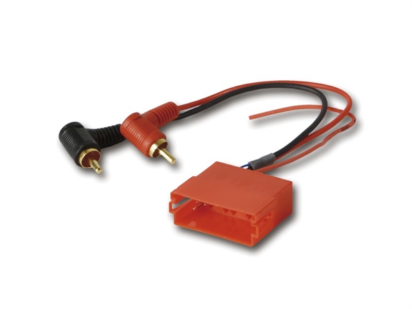 FORSTÆRKER ADAPTER 20 POL MINI ISO TIL RCA 2 KANAL