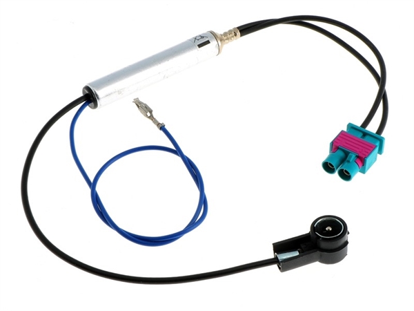 STANDART DOBBEL FAKRA (HAN) TIL ISO (HAN) 12V PHANTOM ADAPTER