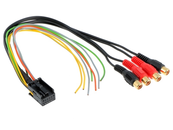 FORSTÆRKER ADAPTER RCA UD ORIGINAL AUDI NAVI PLUS 2004>