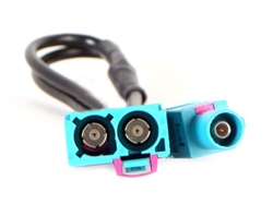 ANTENNENADAPTER RNS FAKRA HAN TIL DOBBELT FAKRA HUN