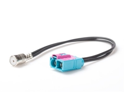 ANTENNE ADAPTOR DOBBELT FAKRA HUN - ISO HUN