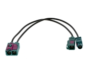 ANTENNENADAPTER DOBBELT FAKRA HUN TIL FAKRA HUN OG FAKRA HAN