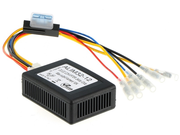 24 TIL 12V OMFORMER MAX 10A MED LØSE LEDNINGER