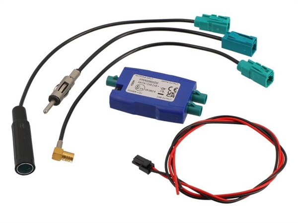 PRO ANTENNE SPLITTER DAB/DAB+ TIL ALLE TYPER (PHANTOM 12V/FORSTÆRKEDE/PASSIVE) DIN TIL DIN/SMB